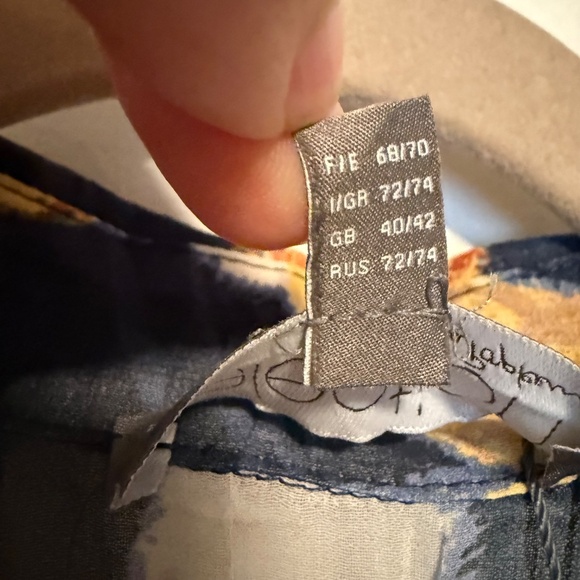 NWT Selection by Ulla Popken Sheer Print Tunic Blouse Plus Size 36/38 - Picture 14 of 14